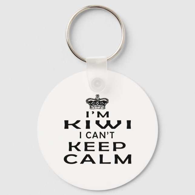 I am Kiwi I can't keep calm Key Ring (Front)