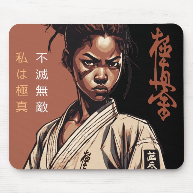 I am Kyokushin, Unbreakable, Unstoppable Mouse Pad (Front)