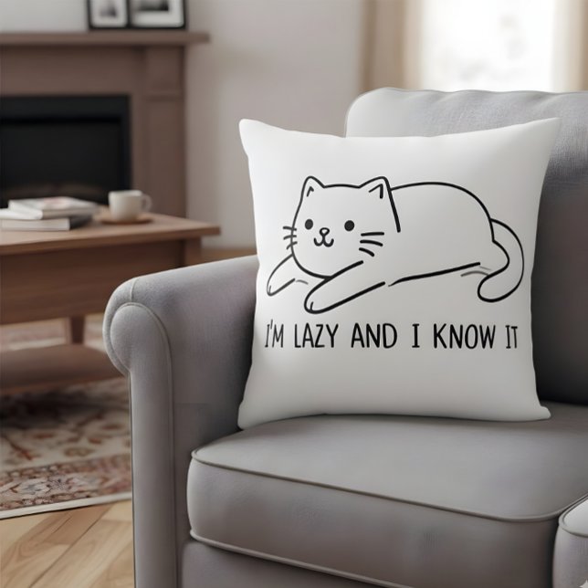 I am lazy and I know it Cushion (Creator Uploaded)