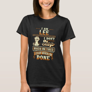 I am Lee Shirt Personalised Lee Last Name