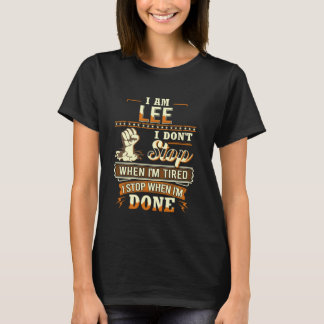 I am Lee Shirt Personalised Lee Last Name