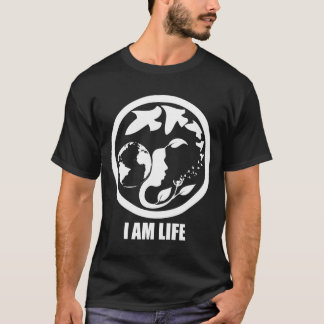 I AM LIFE. whitetext T-Shirt