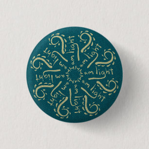 I Am Light Mandala 3 Cm Round Badge