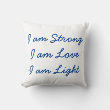 I am Light pillow (white)