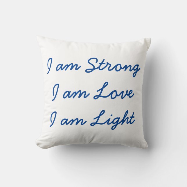 I am Light pillow (white) (Front)