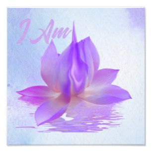 I Am Lotus Violet Flame Photo Print