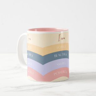 I am love beautiful smart power Two-Tone coffee mug