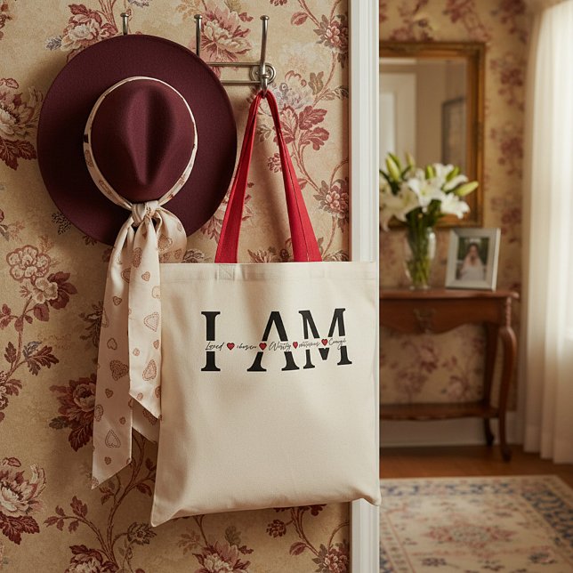 I am Loved, Chosen, Worthy, Victorious, Enough Tote Bag (Creator Uploaded)