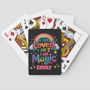 I Am Loved I Am Magic Birthday Girl Affirmation Playing Cards