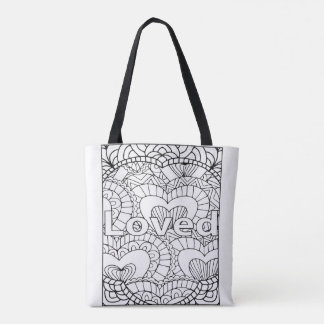I AM Loved Tote - Colour Your Own Tote Bag