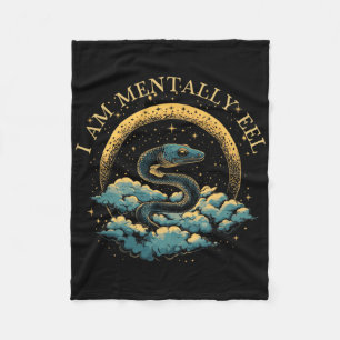 I Am Mentally Eel Funny Mental Health Pun Humour G Fleece Blanket