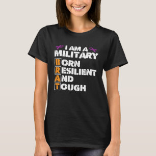 I Am Military BRAT Month Of The Military Child Kid T-Shirt