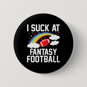 I Am Momma Men's Fantasy Football Loser - Black 6 Cm Round Badge