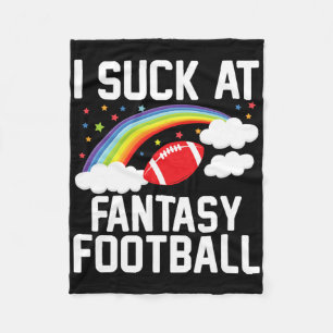 I Am Momma Men's Fantasy Football Loser - Black Fleece Blanket