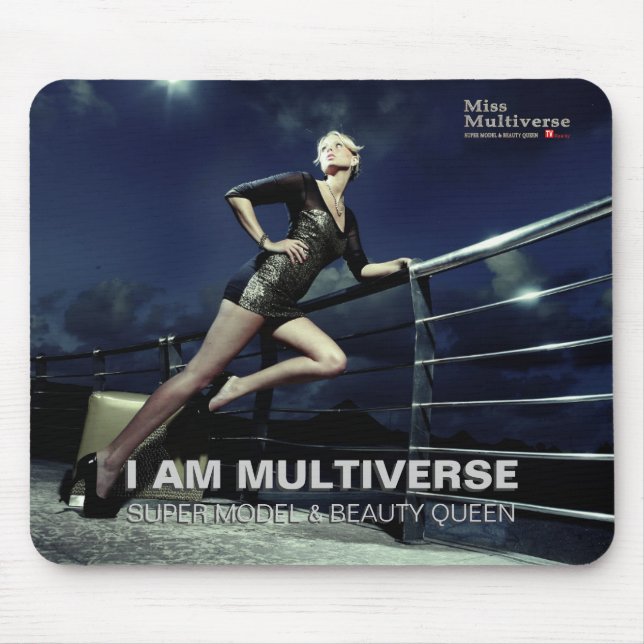 I AM MULTIVERSE - Miss Multiverse France Mousepad (Front)