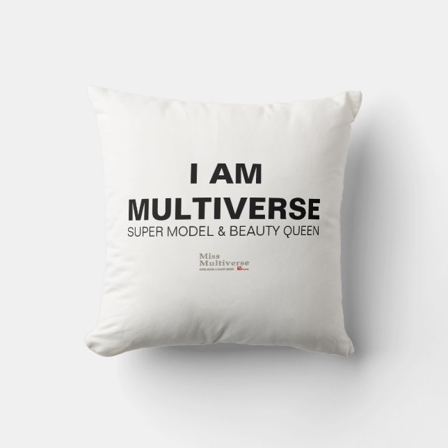 I AM MULTIVERSE - Miss Multiverse Throw Pillow (Front)