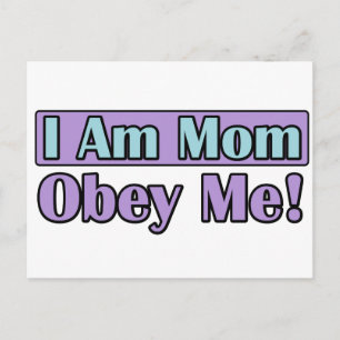I Am Mum, Obey Me! Postcard