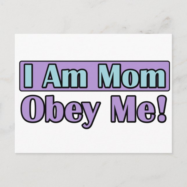 I Am Mum, Obey Me! Postcard (Front)