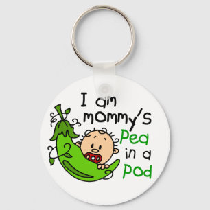 I Am Mummy's Pea In A Pod Key Ring