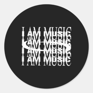 I Am Music Carti 2025 Abum Tour Merch  Classic Round Sticker