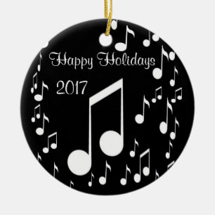 I Am Music,Happy Holidays 2017_ Ceramic Ornament