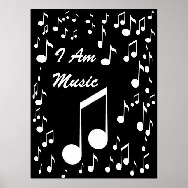 I Am Music Poster_ by Elenne Boothe Poster (Front)