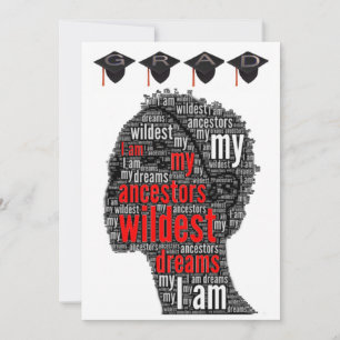 I Am My Ancestors Wildest Dreams Custom Graduate Holiday Card