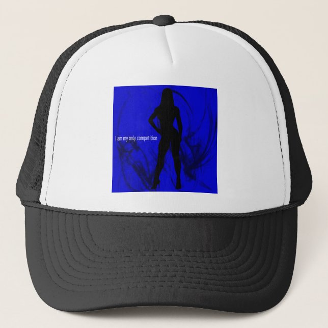 I am my only competition - Fitness / Bodybuilder Trucker Hat (Front)