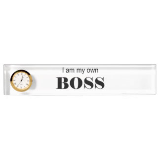 I am my own Boss! Nameplate