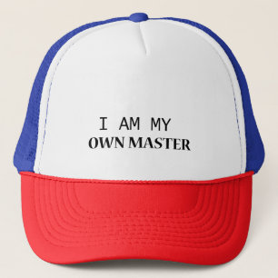 I Am My Own Master Hat – Bold Quote men's Cap