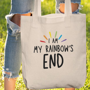 I am my Rainbow's End Quirky Funny Gift Tote Bag