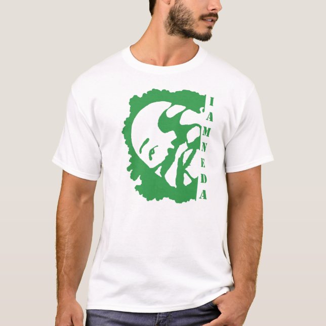 i am neda green t-shirt (Front)