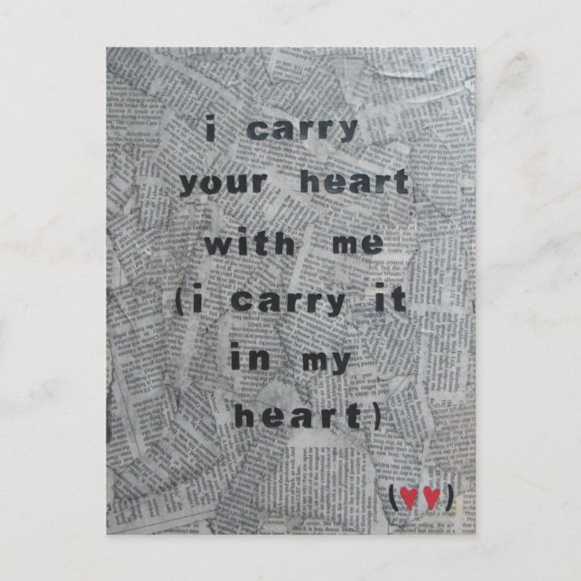 I Am Never Without It Postcard (Front)