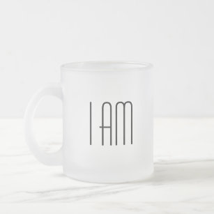 I AM, Neville Goddard, Law of Attraction Frosted Glass Coffee Mug