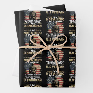 I Am Not A Hero Not A Legend I Am One Percent A US Wrapping Paper Sheet