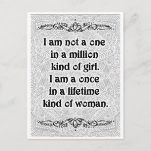 I am not a one - Positive Quote´s Postcard