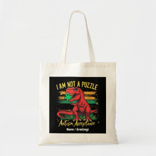 I Am Not a Puzzle Embracing Autism Acceptance Tote Bag