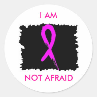 I AM NOT AFRAID-Sticker Classic Round Sticker