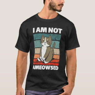 I Am Not Ameowsed Angry Cat Meowy Cat 3 T-Shirt