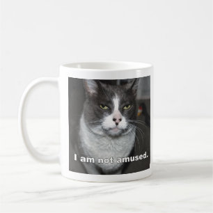 I Am Not Amused Cat Coffee Mug