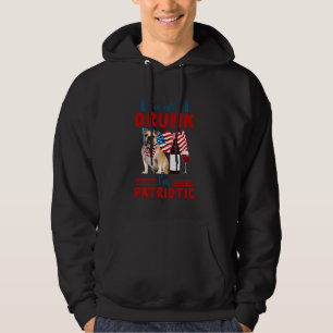 I Am Not Drunk I M Patriotic Bulldog 4th Of July Hoodie