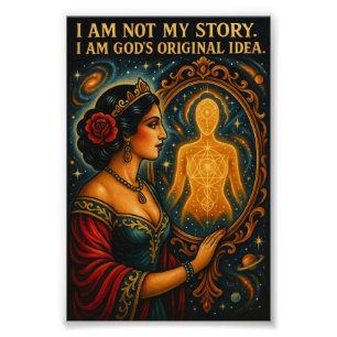 I AM NOT MY STORY, I AM GOD'S ORIGINAL IDEA PHOTO PRINT