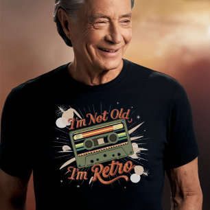 "I am not old I am Retro" Funny Grandpa T-Shirt