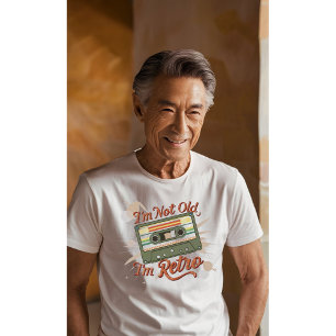 "I am not old I am Retro" Funny Grandpa T-Shirt