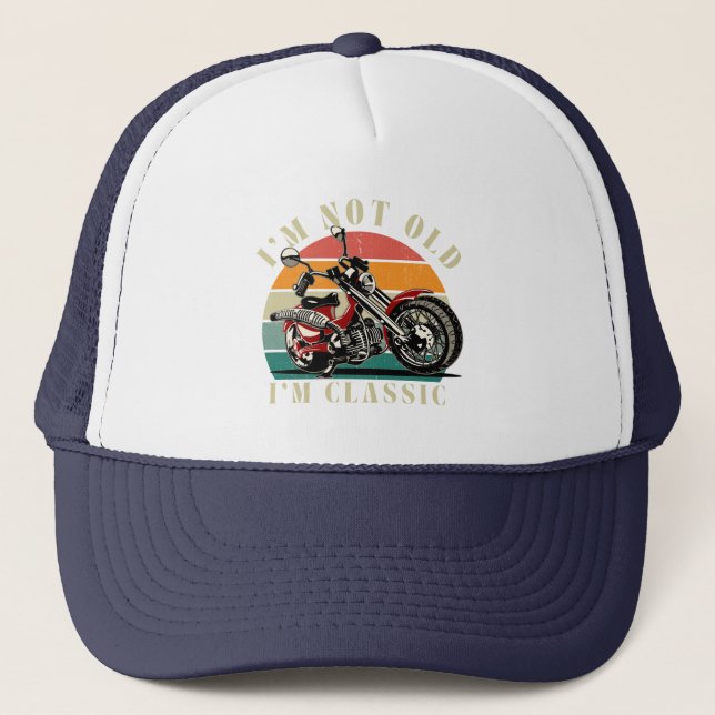 i am not old trucker hat (Front)