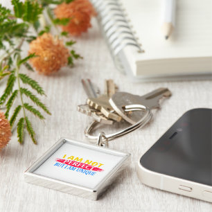 I am not perfect, but I am a unique Key Ring