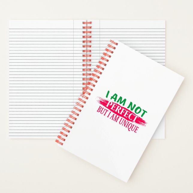 I am not perfect But I am a unique Notebook (Inside)