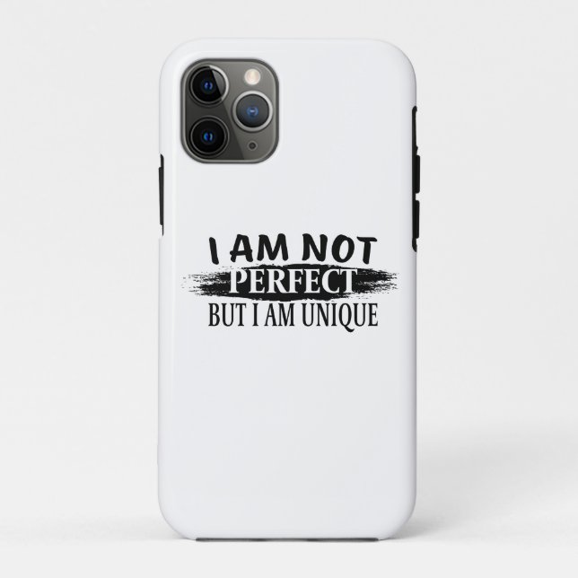 I am not perfect, but I am unique Case-Mate iPhone Case (Back)