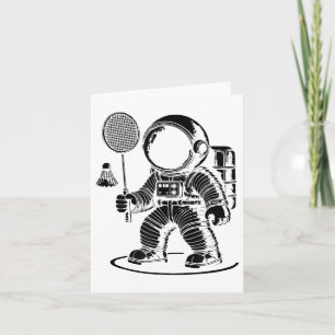 I Am Not Short I Am A Badminton Player Racket Shut Card