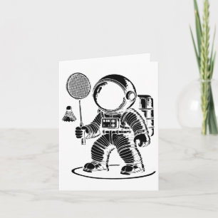 I Am Not Short I Am A Badminton Player Racket Shut Card